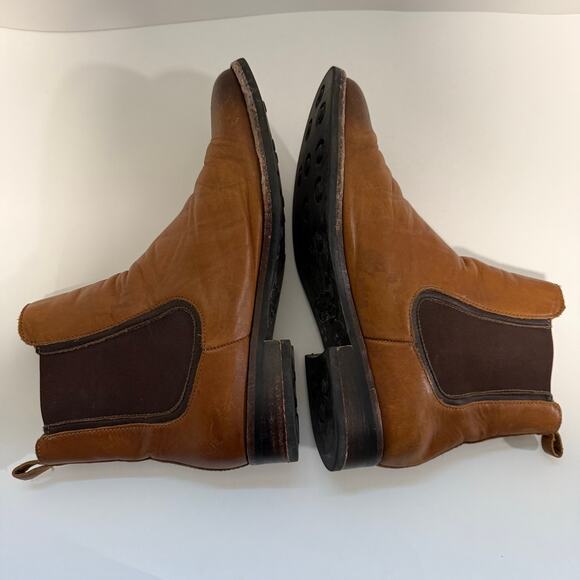 Thursday Boot Co Women's Chelsea Boot Bootie Duchess Leather Cognac Brown 9 - Picture 7 of 8